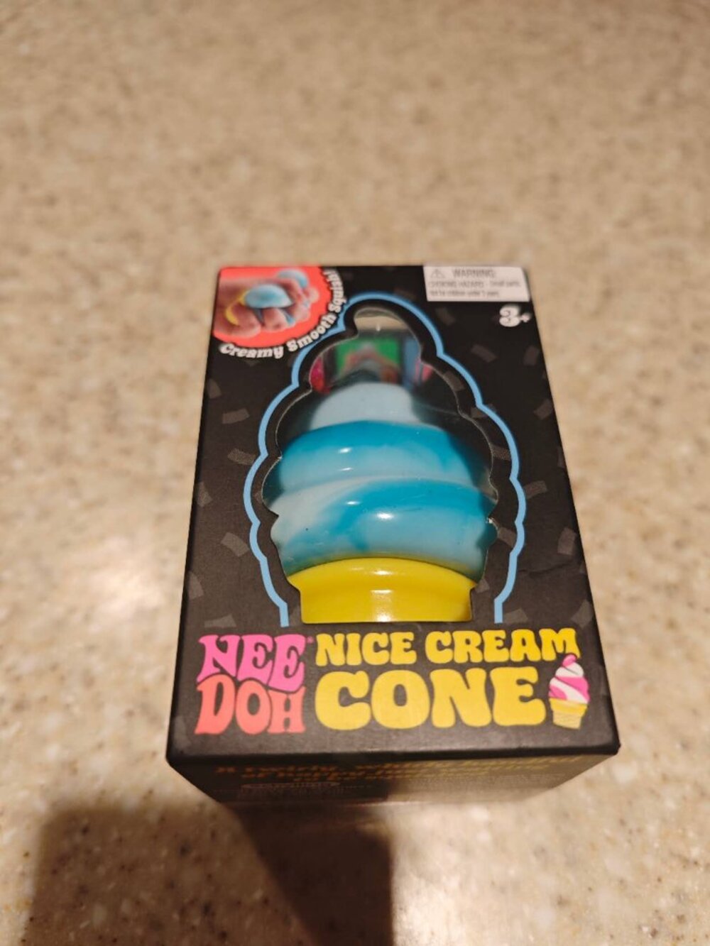 Schylling Needoh Nice Cream Cone - Sensory Squeeze Toy - Blue